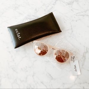 Show Me Round Sunglasses, Rose Beige